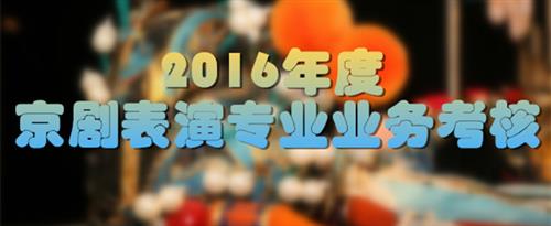 www.射骚逼国家京剧院2016年度京剧表演专业业务考...